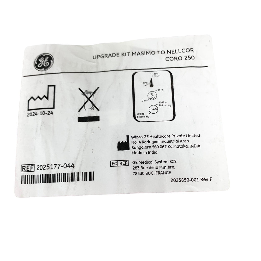 GE REF 2025177-044, UPGRADE KIT MASIMO TO NELLCOR CORO 250