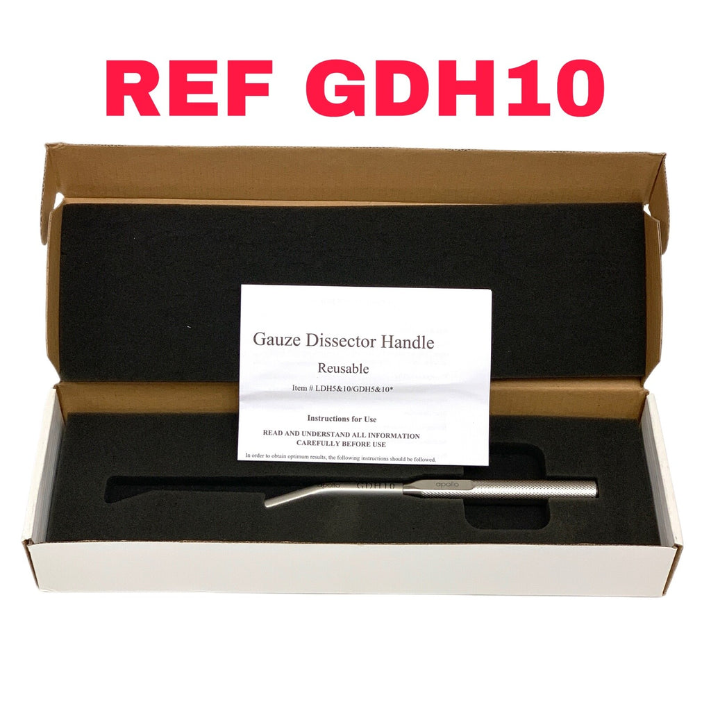 Symmetry Surgical REF GDH10, Secto, Short Handle for 10mm Dissectors, Angled Tip