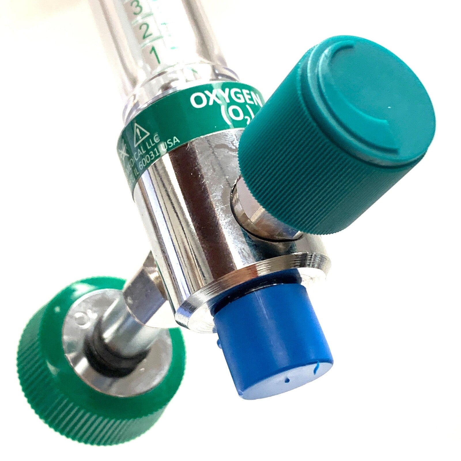 Ohio Medical, O2 REF 6700-0702-100, Amvex Oxygen Flowmeter,  w/ Female Connector