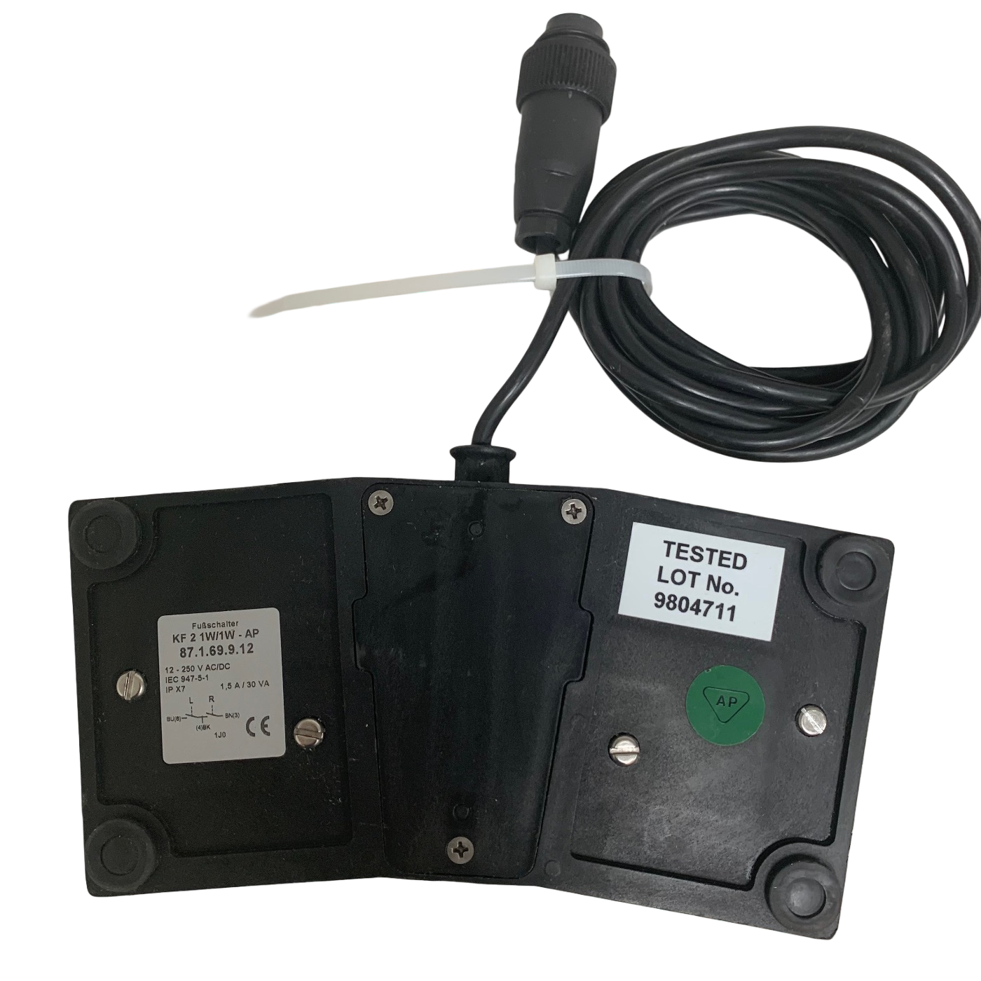 Fubschalter KF 2 1W/1W - AP 87.1.69.9.12 Bipolar Double Footswitch