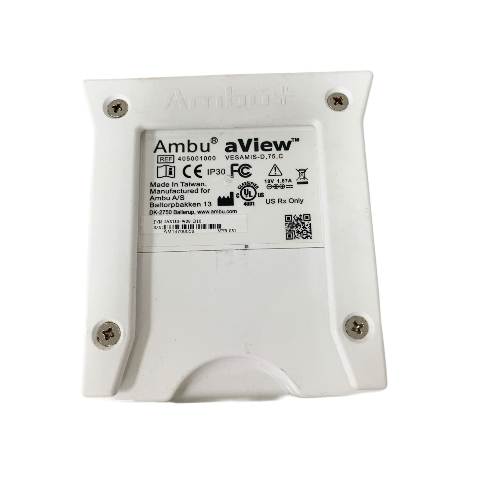 Ambu aView Medical Monitor 405001000 + FSPU0030-REAM Power Supply