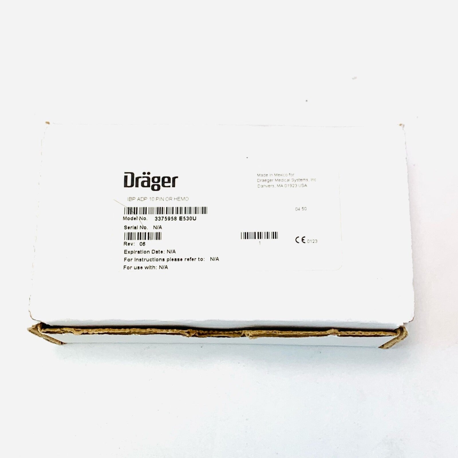 Drager REF 3375958, POD ADAPTER, HEMO/PICCO, 10 PINS