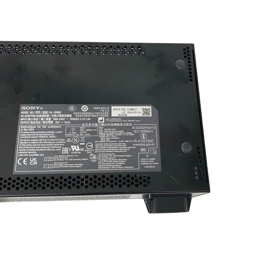 Sony AC-300MD AC Adapter Medical Grade Power Supply 26V 10.2A 3-Pin