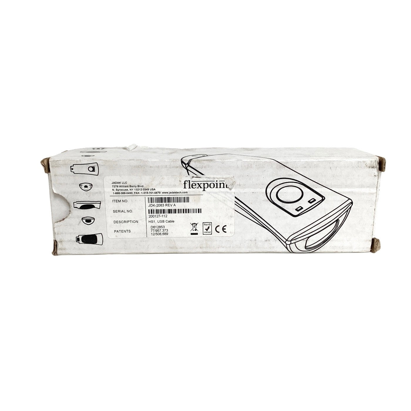 JADAK REF JDK-2083, HS1, USB Cable Barcode Scanner & Cable