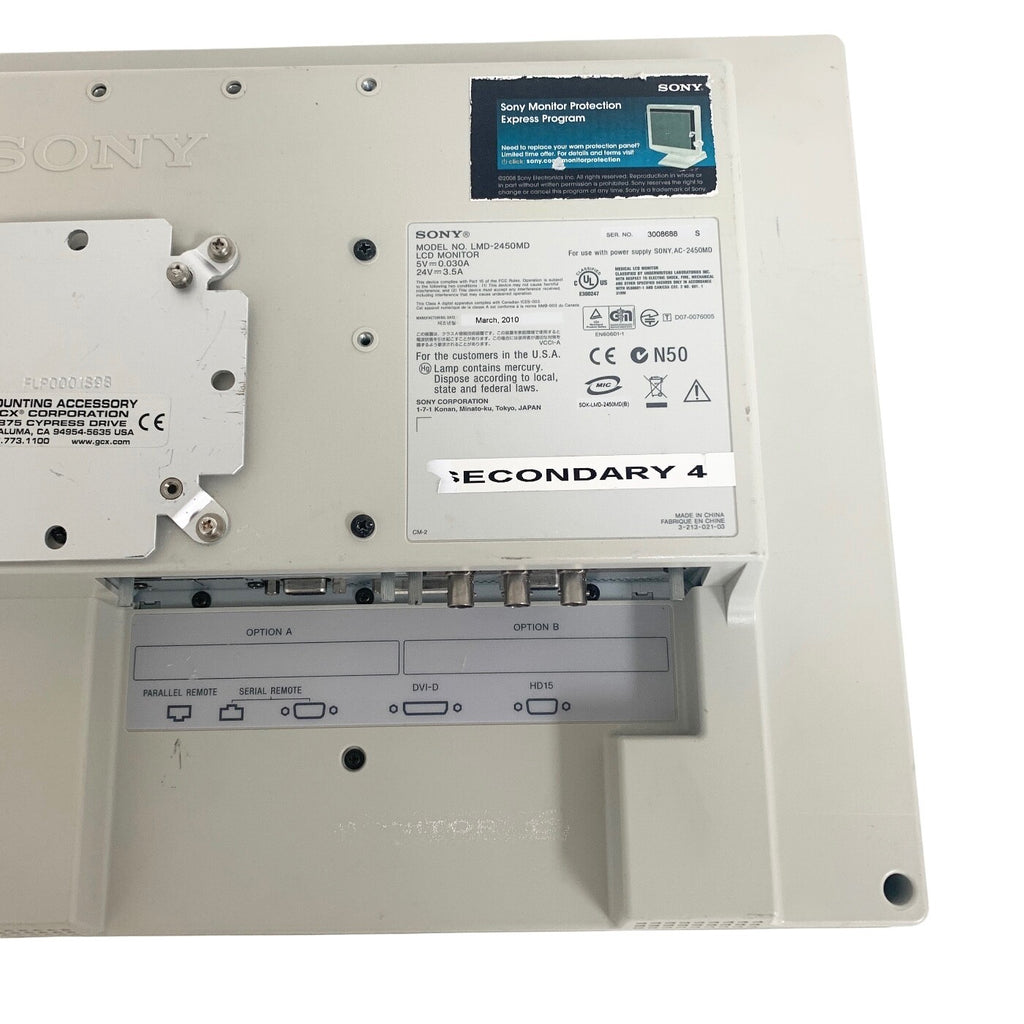 SONY REF LMD-2450MD, LCD Display Monitor WITH POWER SUPPLY