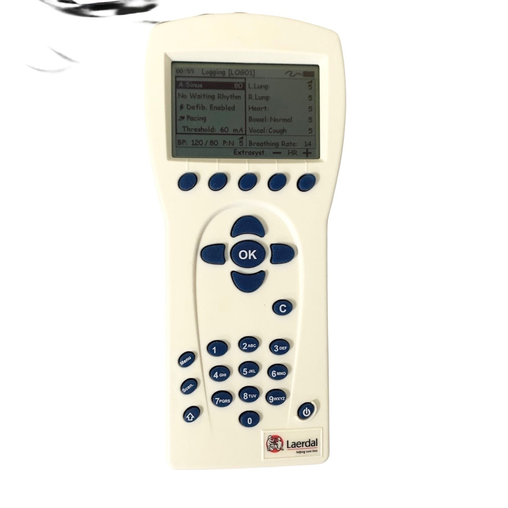 Laerdal VitalSim Vital Signs Simulator FST1908 w/ FST1909 Remote & Case