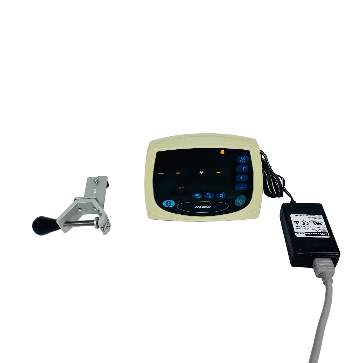 NONIN AVANT 4000 Wireless Bluetooth Spo2 Module W/ Power Supply & Clamp