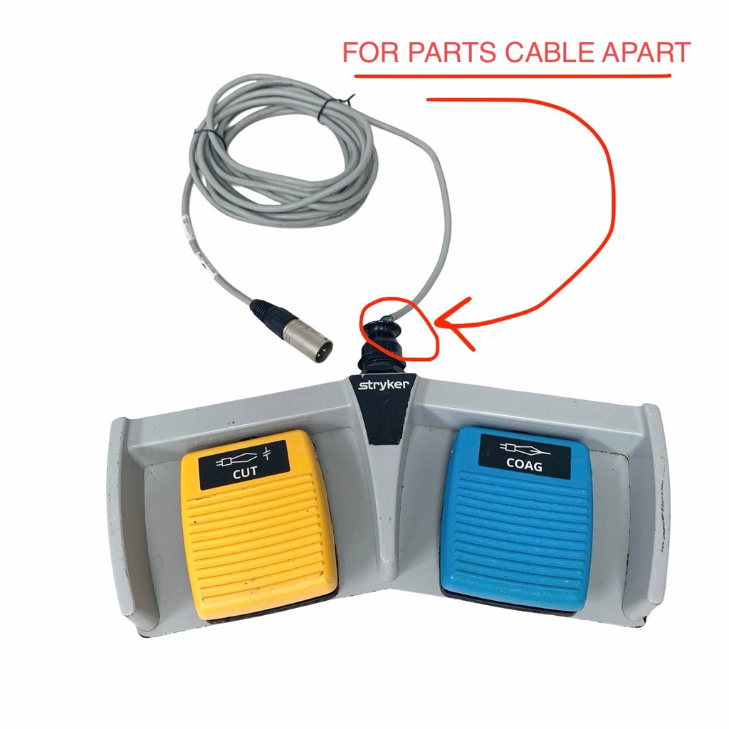 Stryker 6700-313-002 Dual Foot Pedal Malis Bipolar Generator Irrigator Surgical