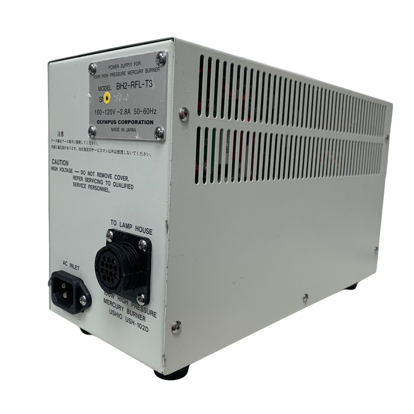 Olympus BH2-RFL-T3 Power Supply for High Pressure Mercury Burner, 100W, 100-120V