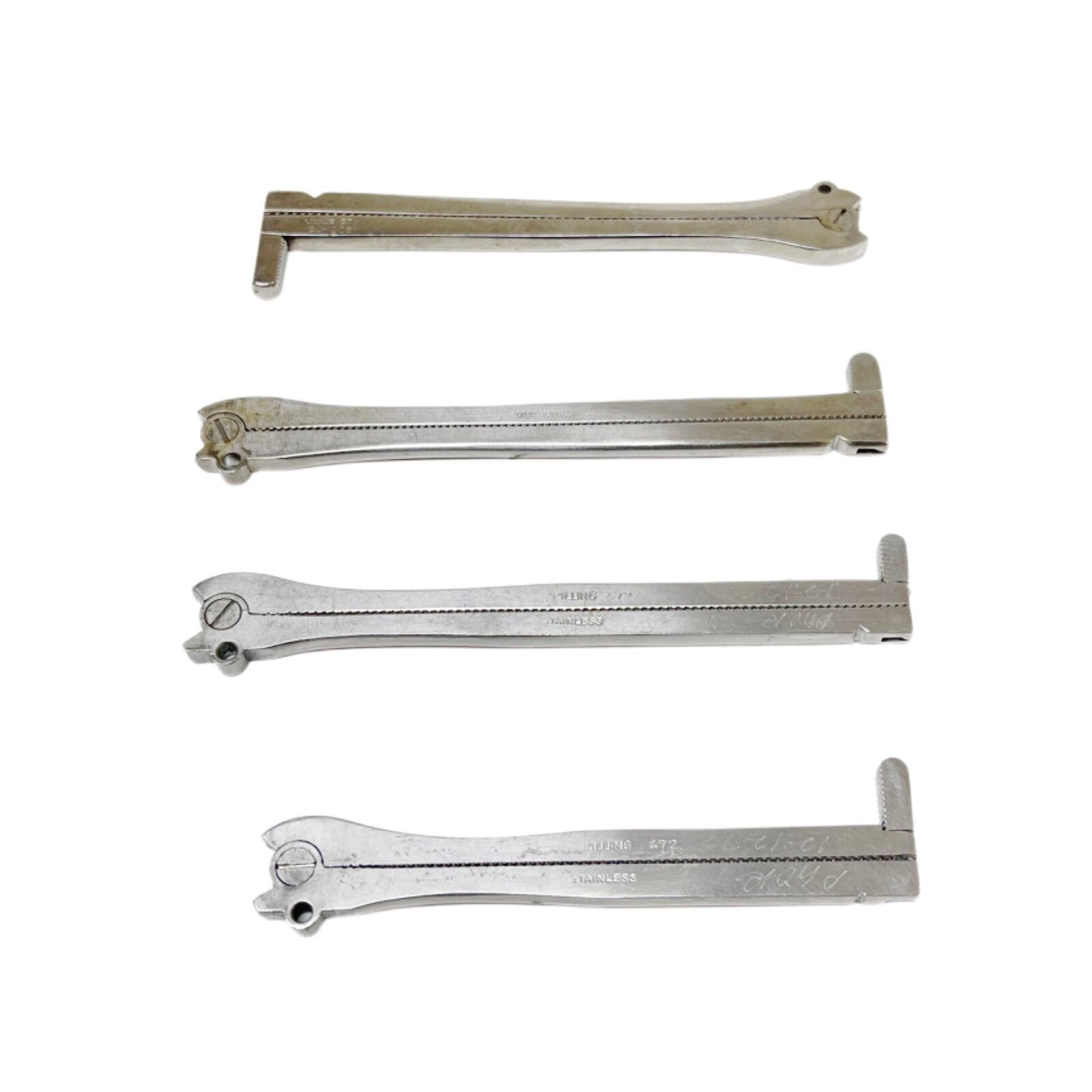 PILLING / V MUELLER / SKLAR DeMartel-Wolfson clamps ( LOT OF 4 )