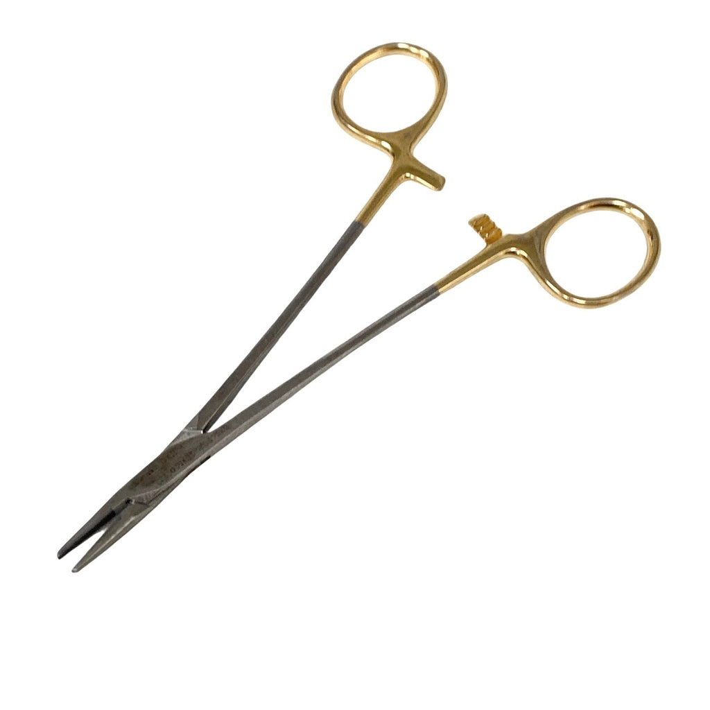 Millennium Ref 1-4071, Crile-Wood Needle Holder 6" Tungsten Carbide Gold Handle