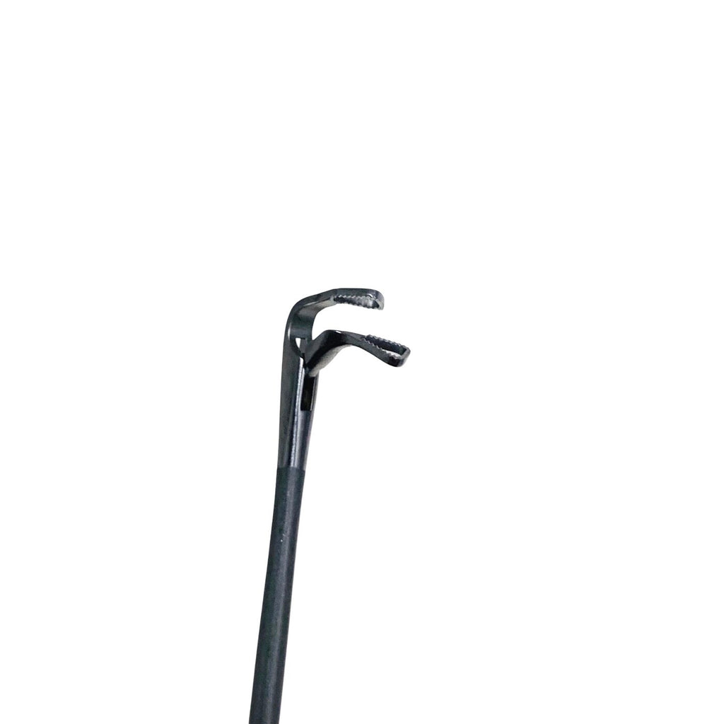 Karl Storz REF 8593GK, LARYNGEAL ALLIGATOR FORCEPS, CURVED UP RIGHT
