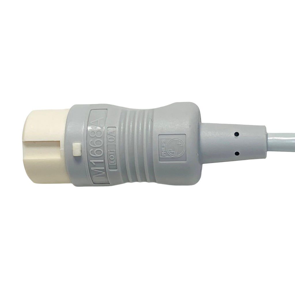 Philips REF M1668A , CBL 5 Leadset, Grabber, AAMI, ICU