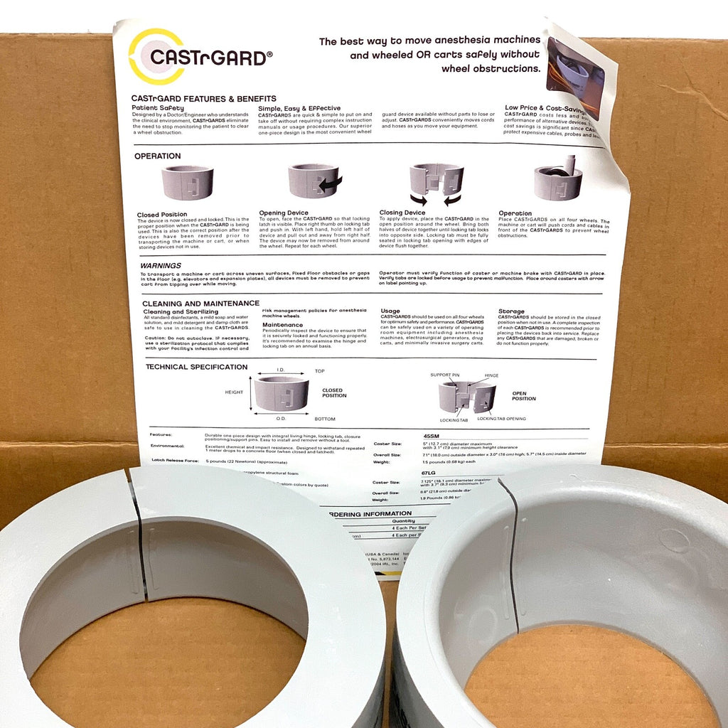 Innovative Research REF 45SM GREY, Castrgard Wheel Guards, Set of 4, NEW