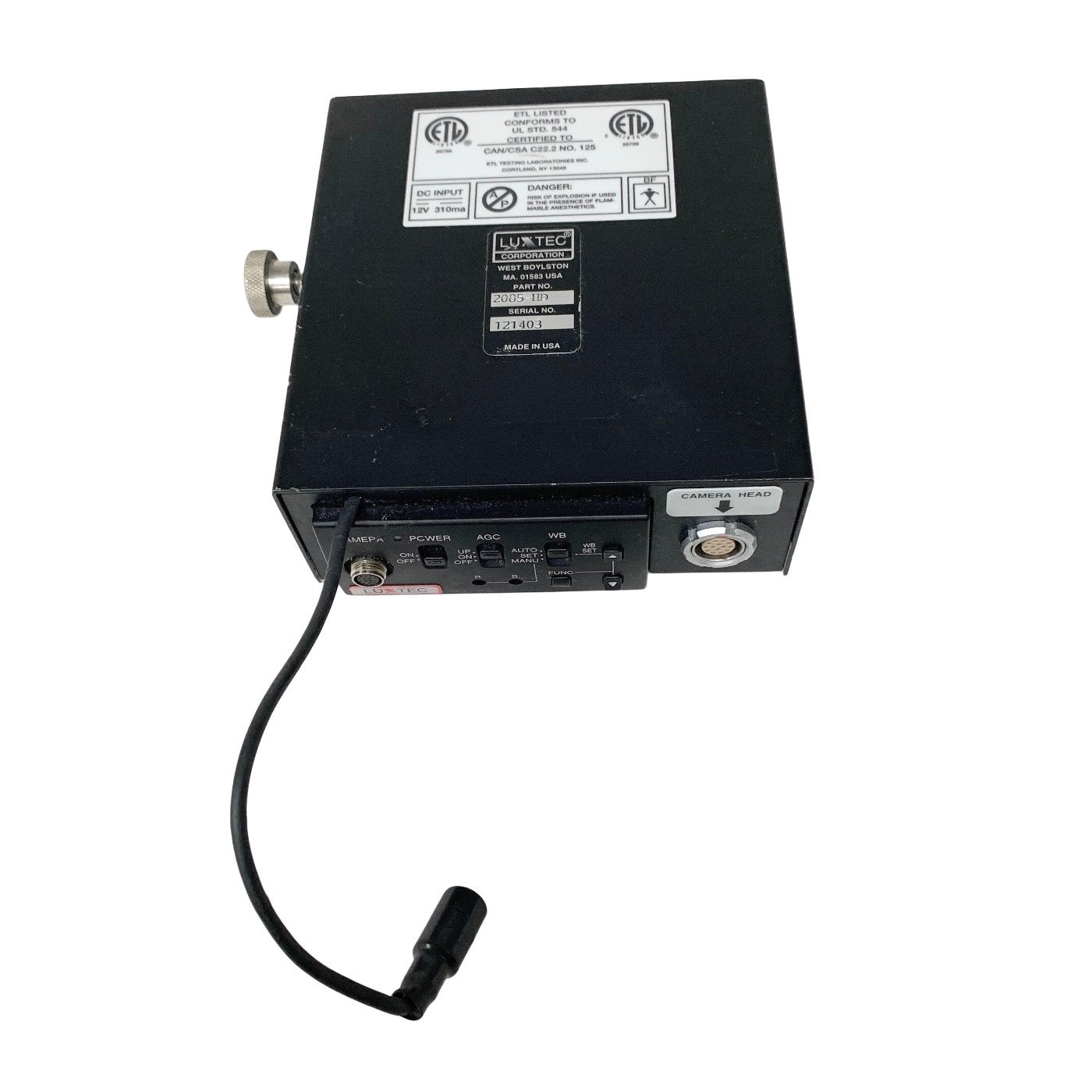 LUXTEC REF 2085-HD, CAMERA CONTROL PROCESSOR UNIT