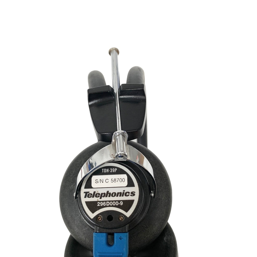 TELEPHONICS REF TDH-39P,  296D000-9 Audiometric Headset with HEADBAND