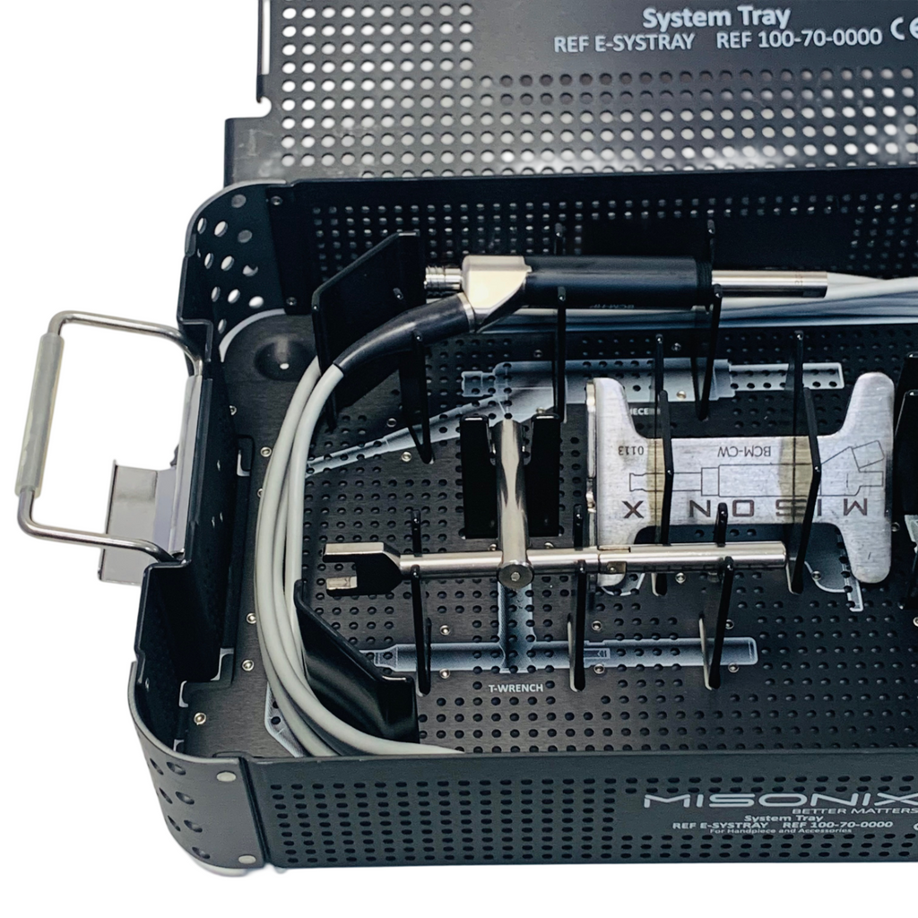 Misonix Console W/ 100-70-0000, E-SYSTRAY ,BCM-FS, Handpiece & Footswitch BCM-HP