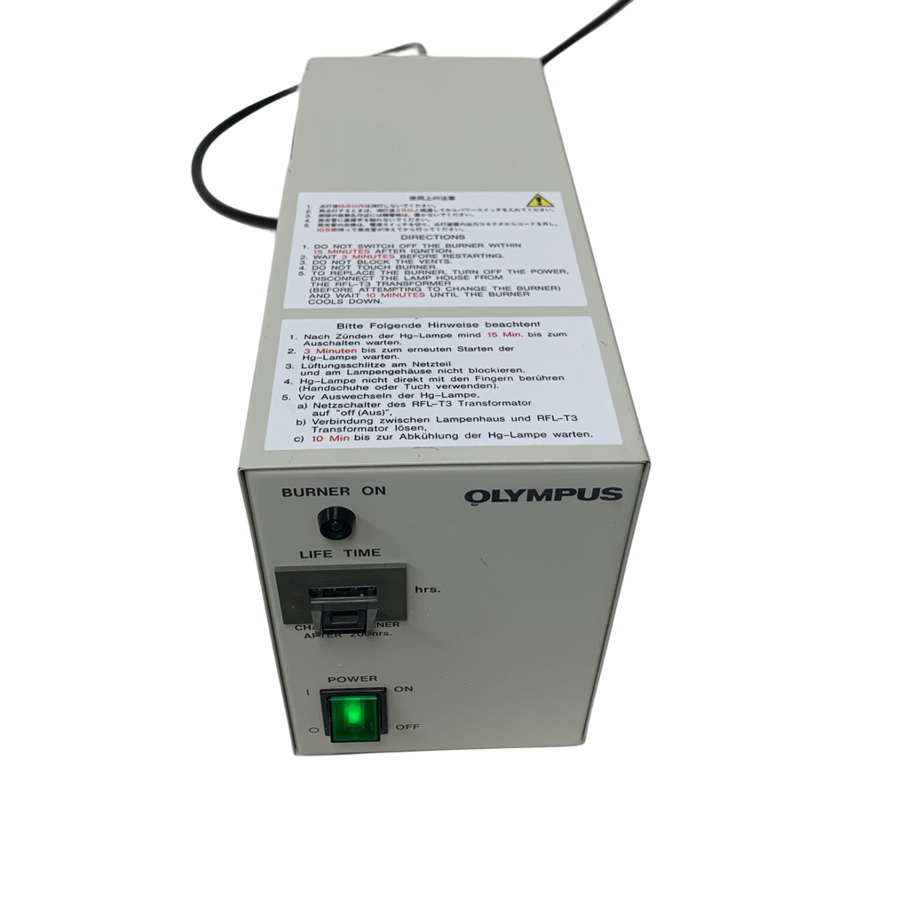 Olympus BH2-RFL-T3 Power Supply for High Pressure Mercury Burner, 100W, 100-120V
