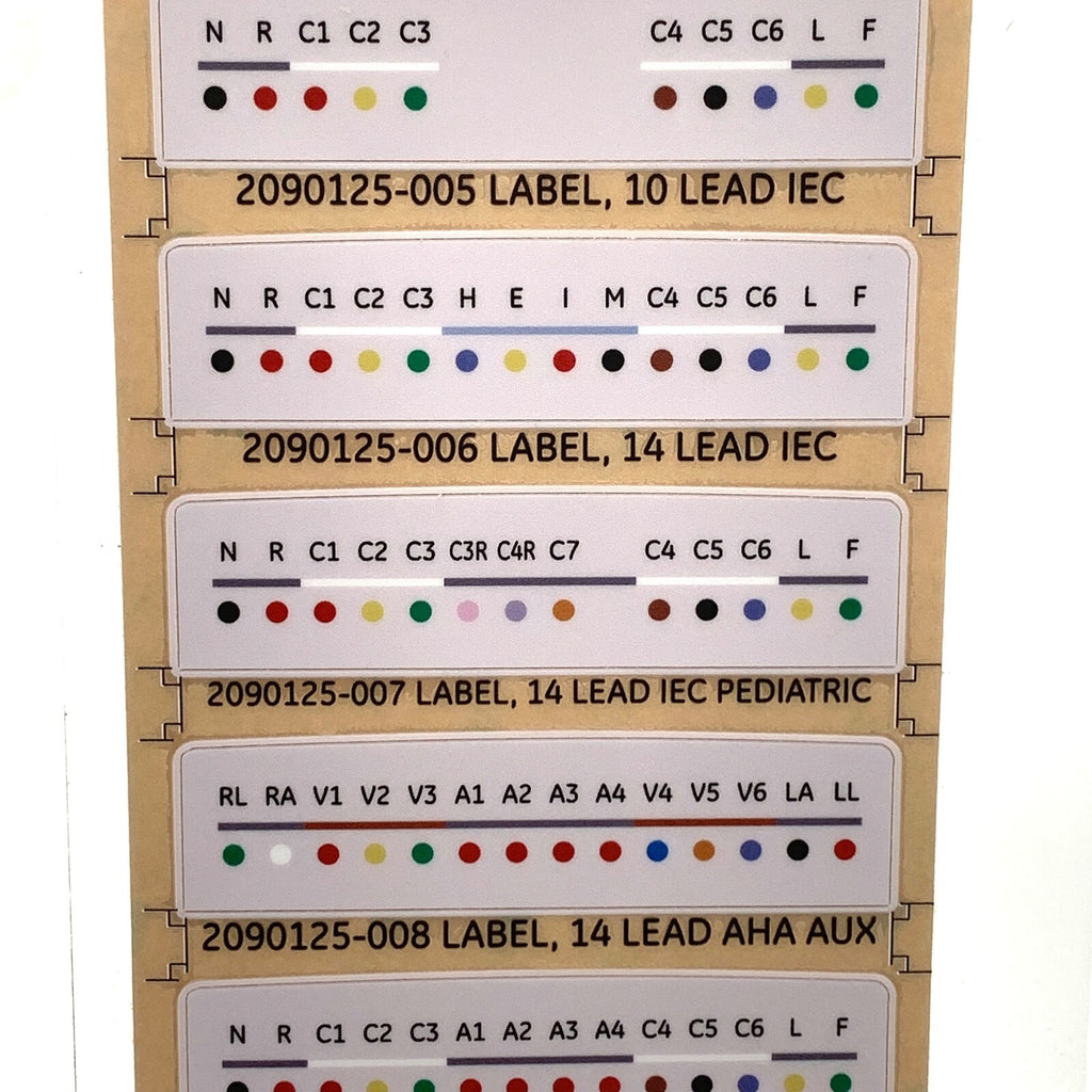 GE REF 2090125-001, Lead Wire Indication Label
