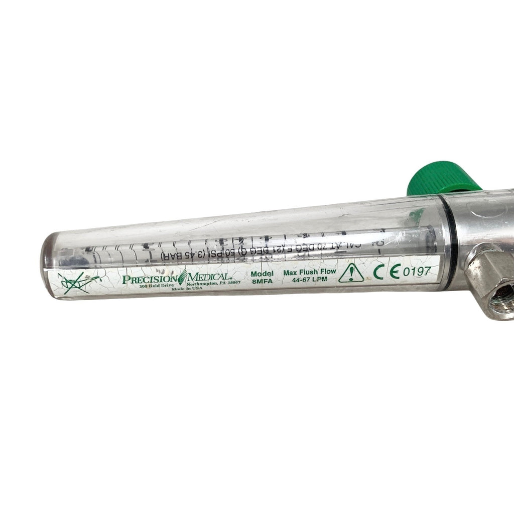 Precision Medical 8MFA Oxygen Flowmeter O2 0-15 LPM