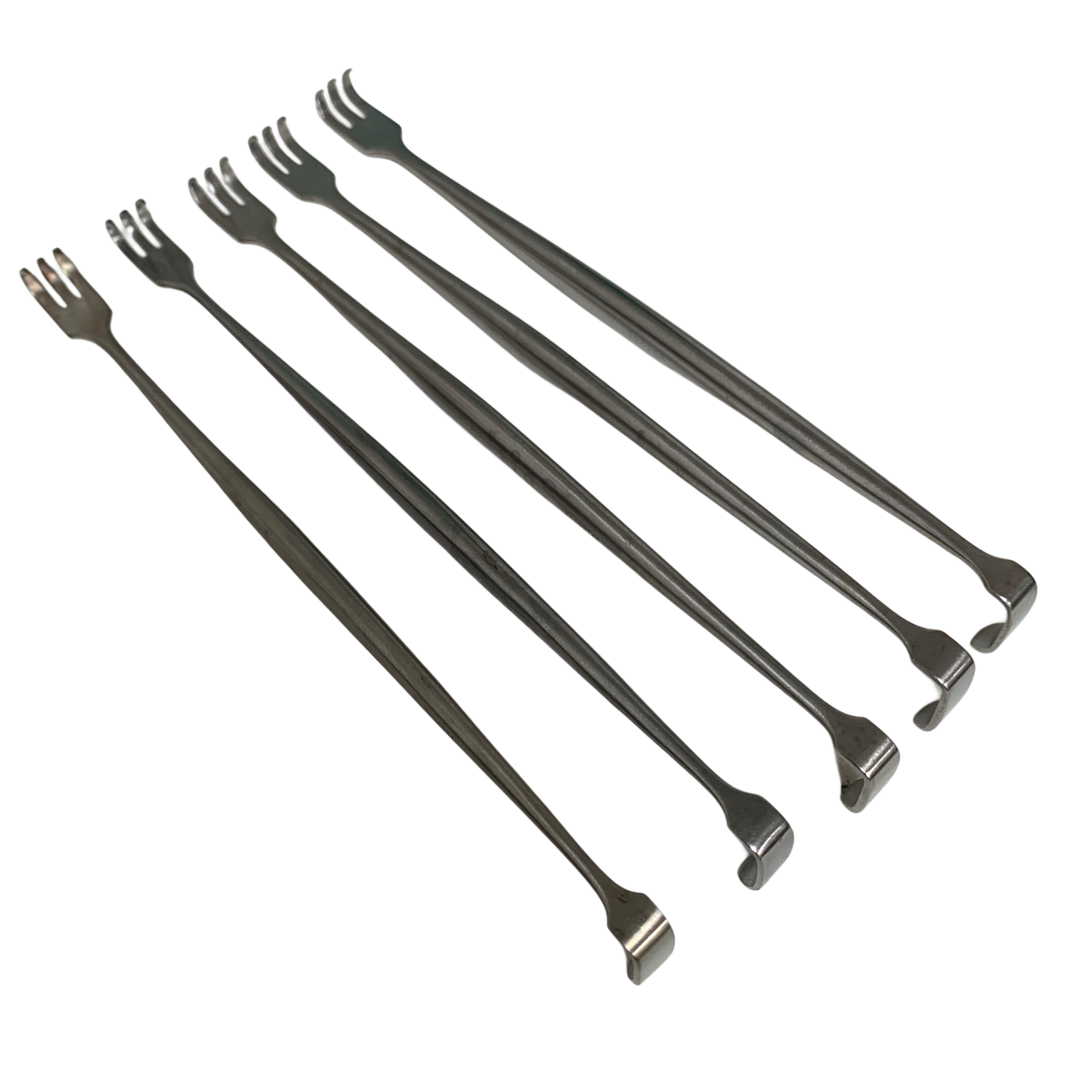 JARIT 190-110 Lot of 5 Senn Retractor Double Ended 6-1/4" Sharp 3 Prong Surgical
