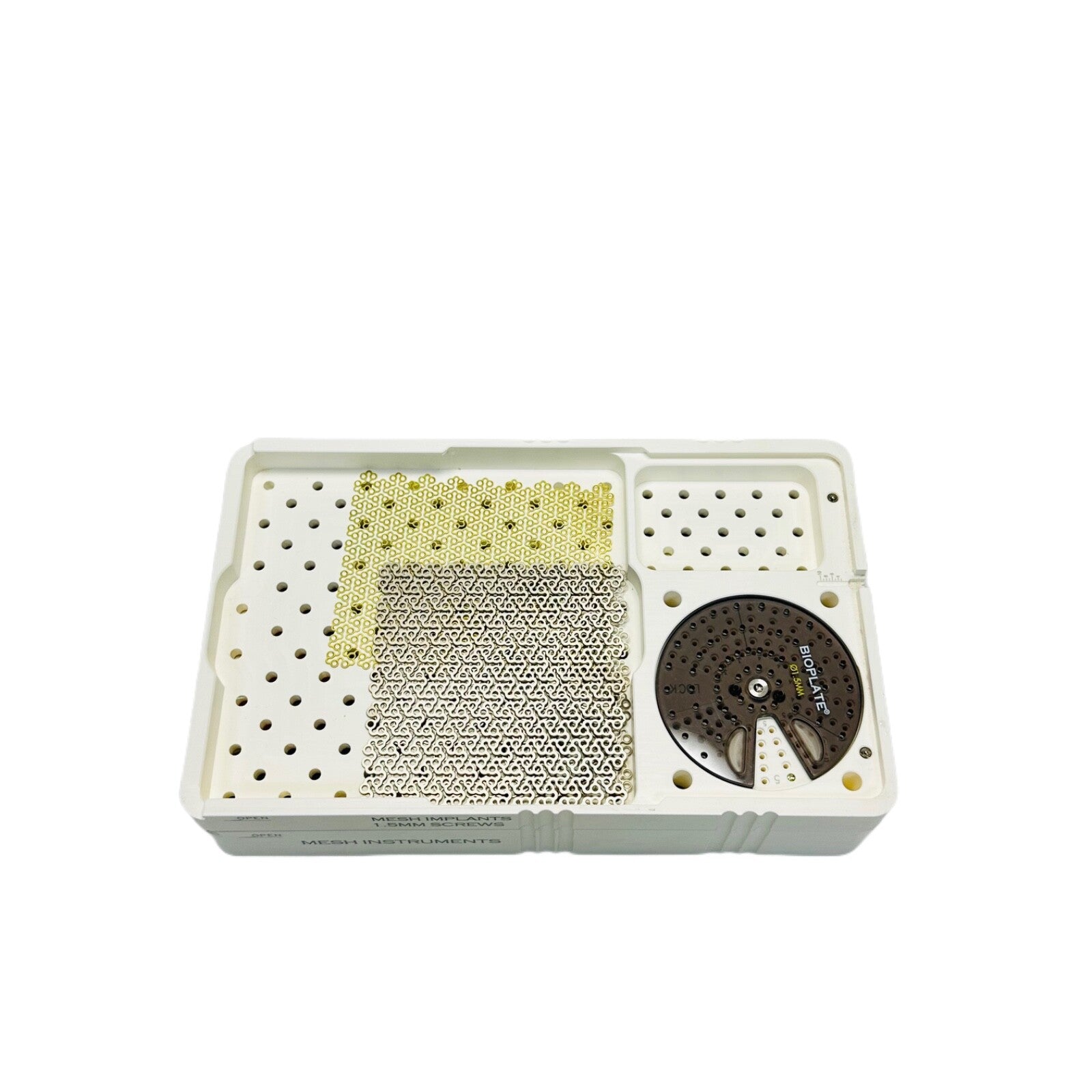 Bioplate 81-3367 Cranial Low Profile Instrument & Accessories W/ Container As Is