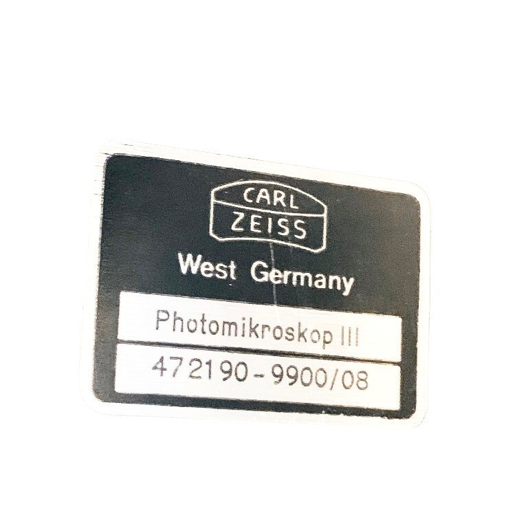 Carl Zeiss REF 472190-9900/08, PHOTOMIKRSKOP III,  MICROSCOPE W/ EYEPIECE