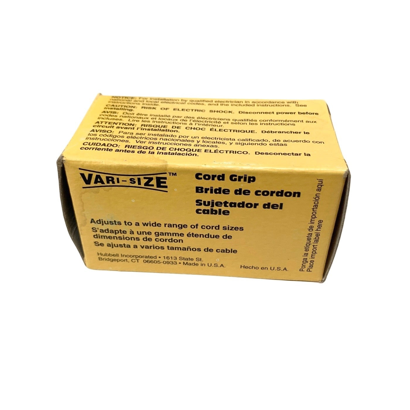 Hubbell Ref HBL8219CT Hospital Grade Connector 15A 125V NEMA 5-15R Insulgrip