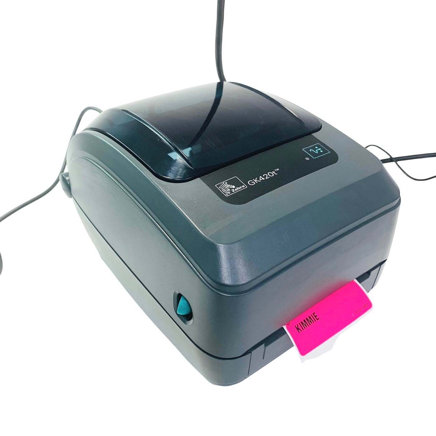 Zebra ref GK420t, THERMAL PRINTER W/ KDUPLUS 120182G-001 KEYBOARD & POWER SUPPLY