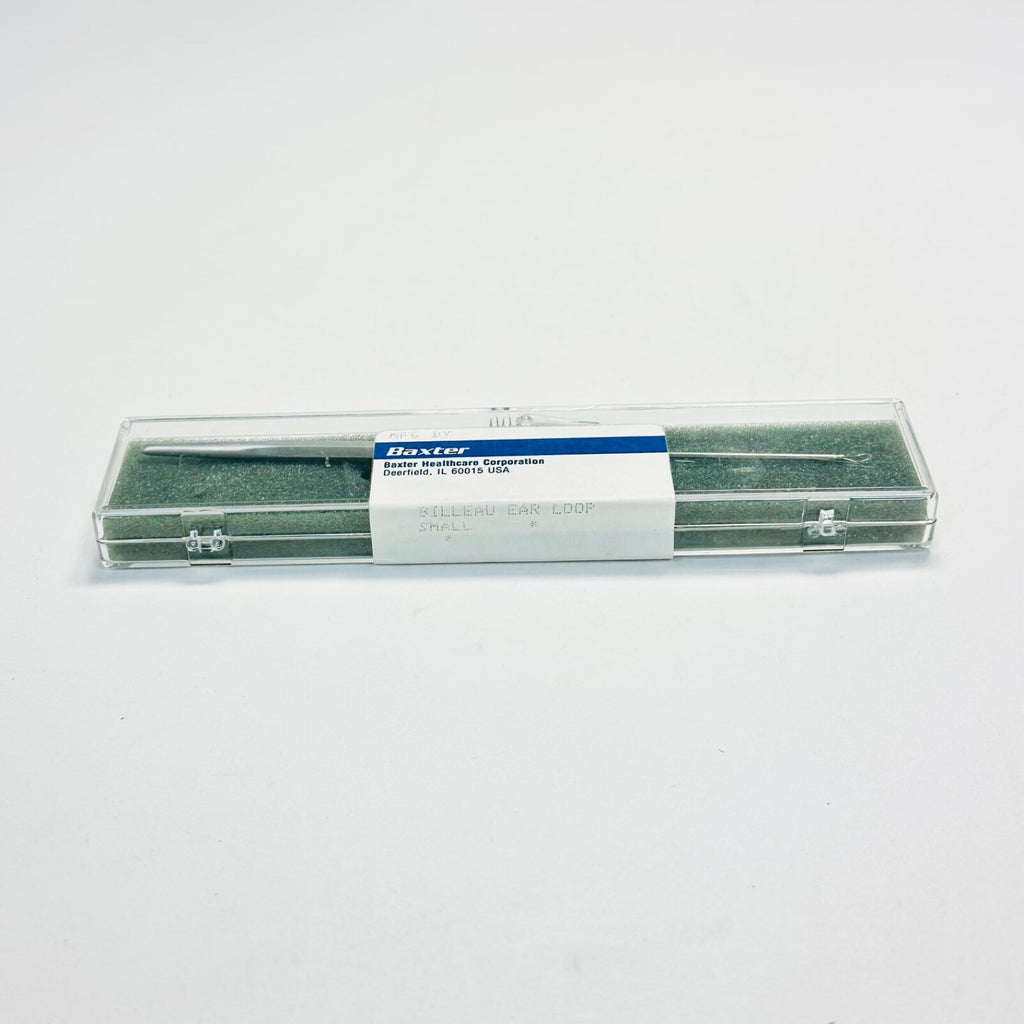 V. MUELLER AU5610 Ear Billeau Curette Loop, Round Knurled Handle Small Tip 7 In.