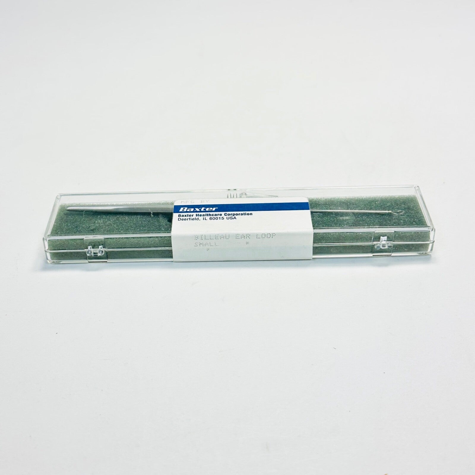 V. MUELLER AU5610 Ear Billeau Curette Loop, Round Knurled Handle Small Tip 7 In.