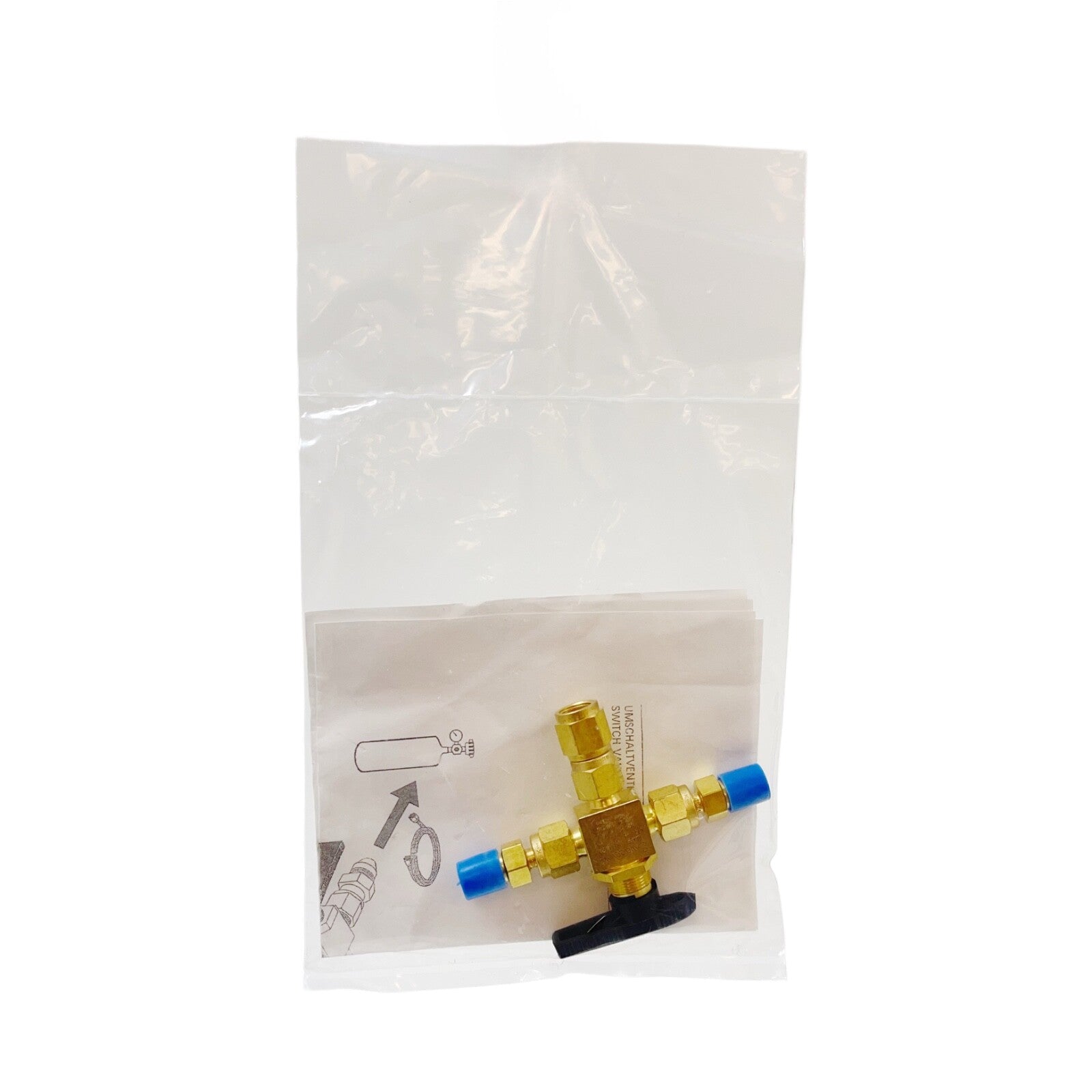 SWAGELOKE B-42XTS4 JR6413001 BRASS Way Ball Valve FOR Tube Fitting, 0.125in 3.2m