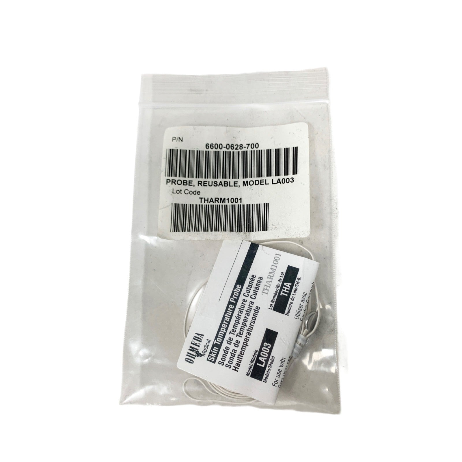 OHMEDA REF 6600-0628-700, PROBE, REUSABLE, MODEL LA003