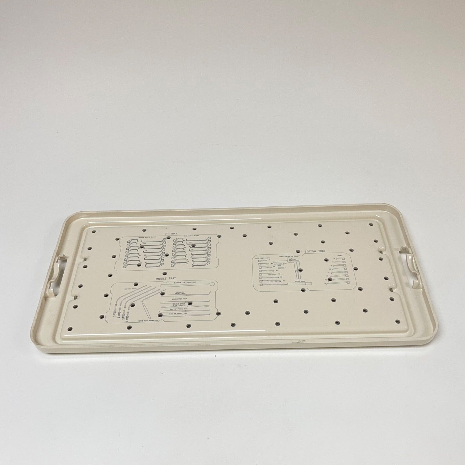 V. Mueller SHADOW-LINE McCULLOCH OFFSET LUMBAR RETRACTOR SYS INSTRUMENT'S CASE