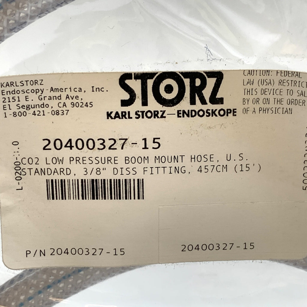 Karl Storz REF 20400327-15, CO2 LOW PRESSURE BOOM MOUNT HOSE