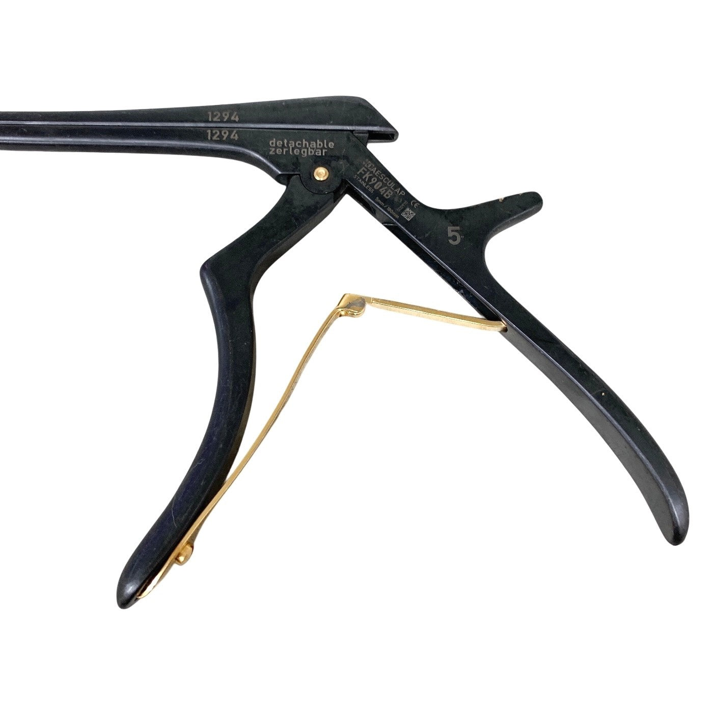 Aesculap REF FK904B, Kerrison Rongeur 5mm Detachable Surgical Spine Tool