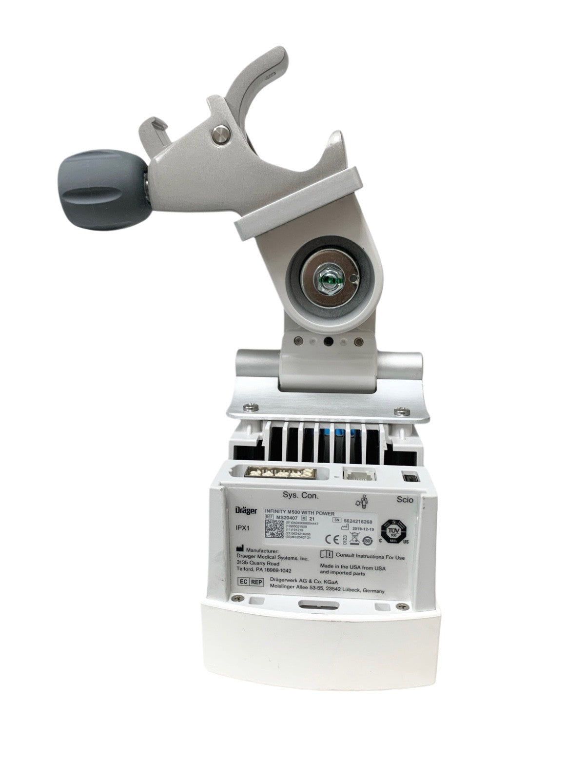 Drager Infinity M500 w/ Power Patient Monitor Module ref MS20407 &  GCX Mount
