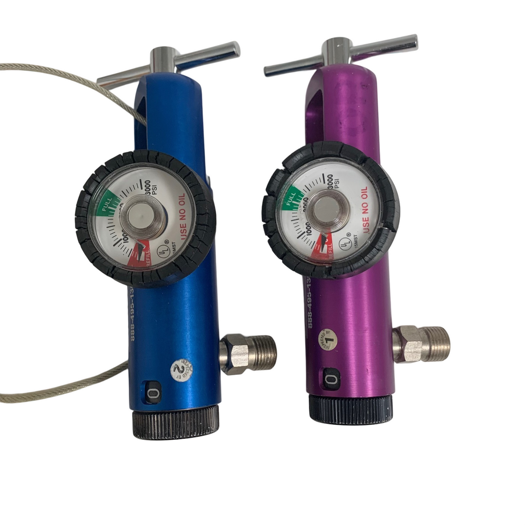 B.E.S.T OXYGEN TANK REGULATOR 0-15LPM LOT OF 2