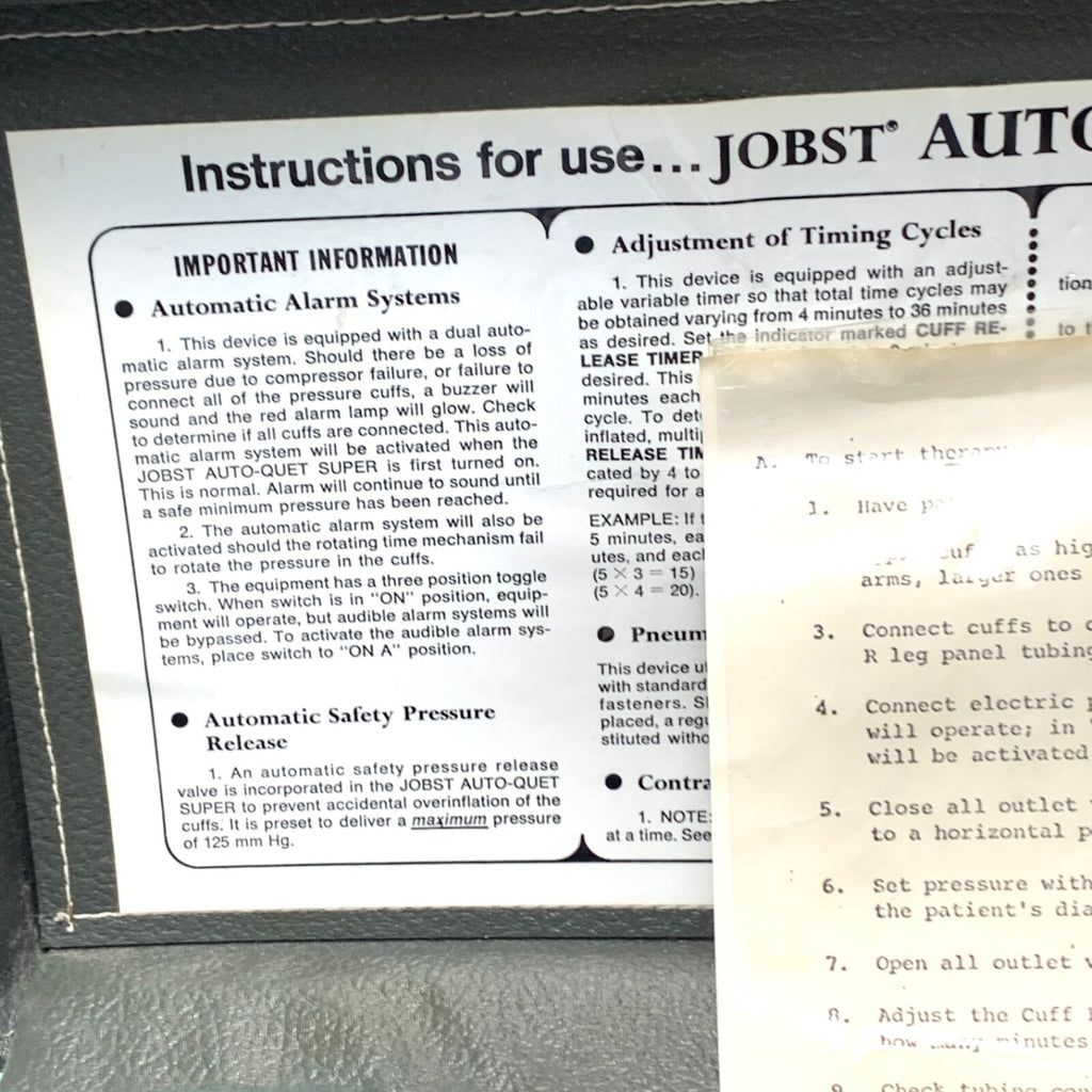 Jobst REF HI-3455-70, Automatic Rotating Tourniquet, w/ 4 Cuff