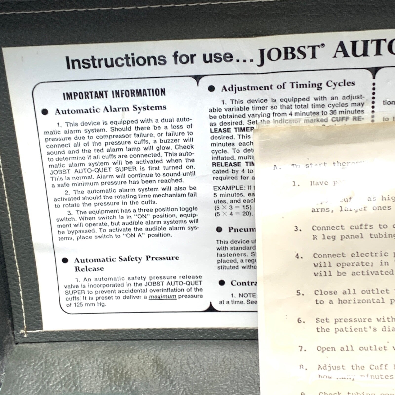 Jobst REF HI-3455-70, Automatic Rotating Tourniquet, w/ 4 Cuff