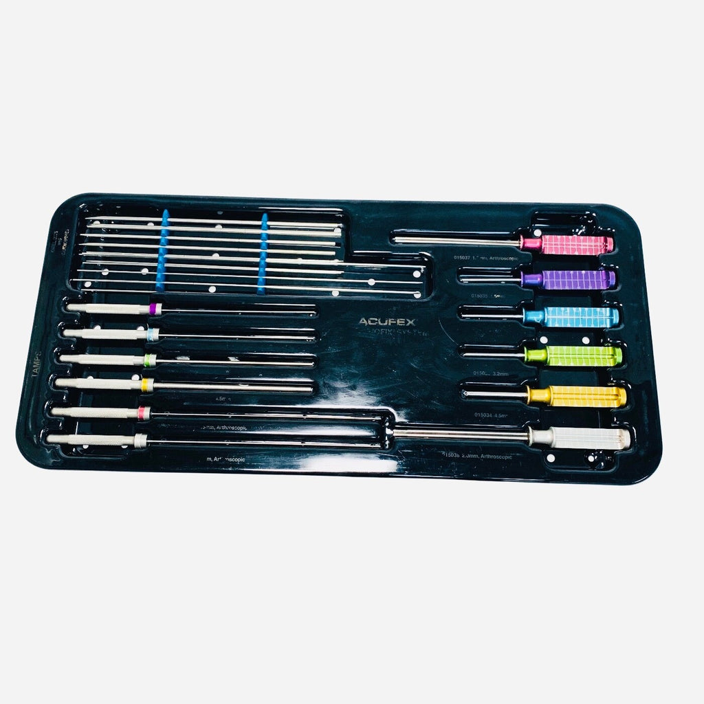 Acufex The Biofix System, Tamps, Applicators, Drill Bits, Guide Wires