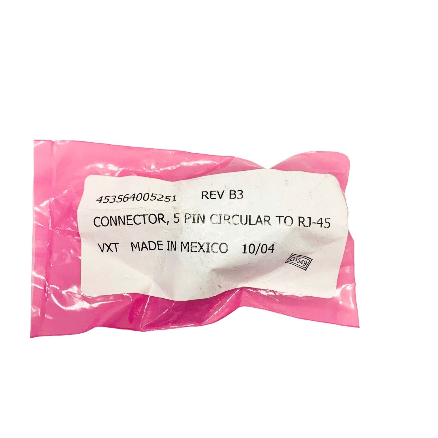 PHILIPS REF 4533564005251, RJ45 Connector REV B3, 5 PIN CIRCULAR