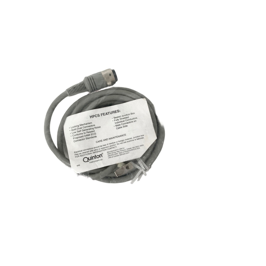 Quinton Ref 11952-011, 10-Lead ECG EKG Leadwire Set w/ Grabber Lead End