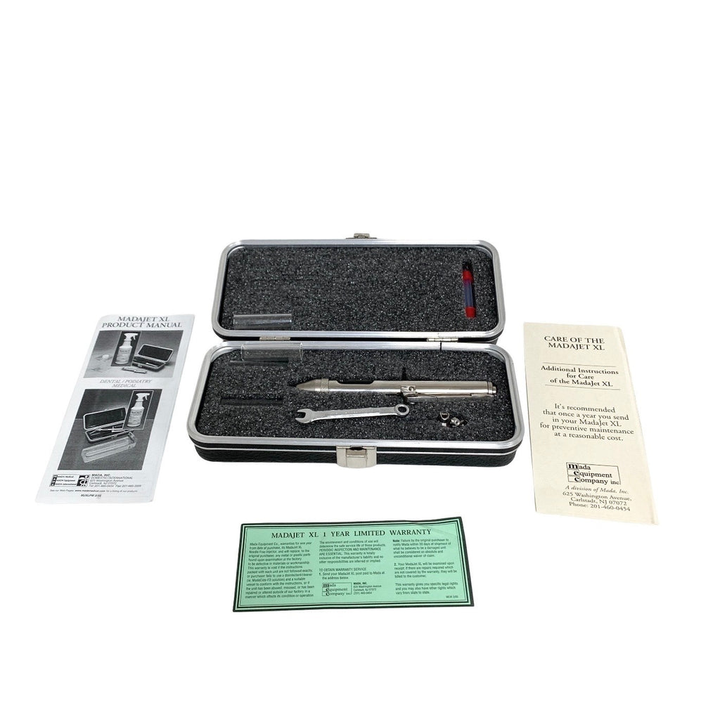 MADA MEDICAL REF MADAJET XL, DENTAL INJECTOR w/ ACCESORIES & CASE