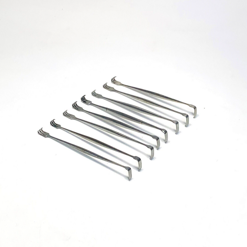 LOT OF 8 SURGICAL SENN RETRACTOR DOUBLE ENDED