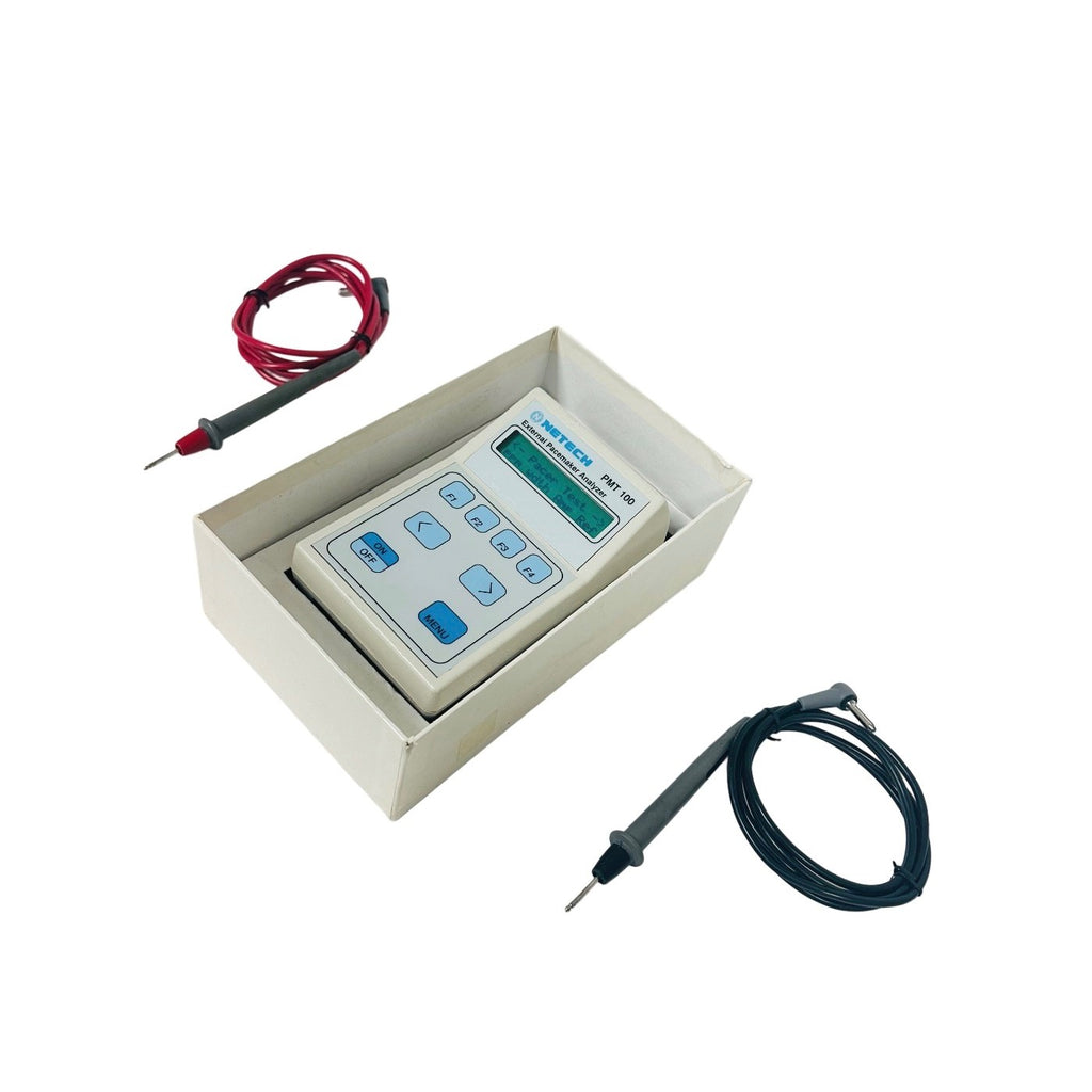 Netech PMT 100 External Pacemaker Analyzer Handheld Digital Test Unit W/ Cables