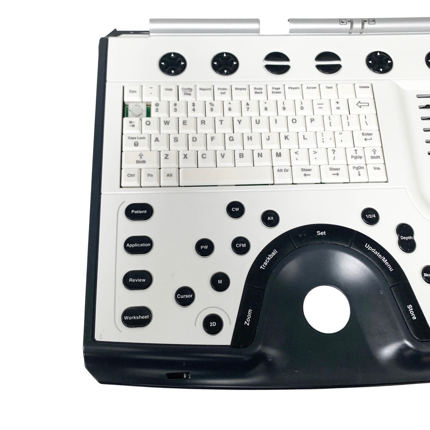 GE REF R2409723, KEYBOARD ASSEMBLY FOR VIVID ULTRASOUND (MISSING 1 KEY)