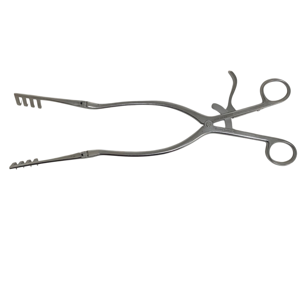 Jarit 205-210 Beckman Hinged 4x4 Teeth Sharp Prong Retractor 31.6cm Length