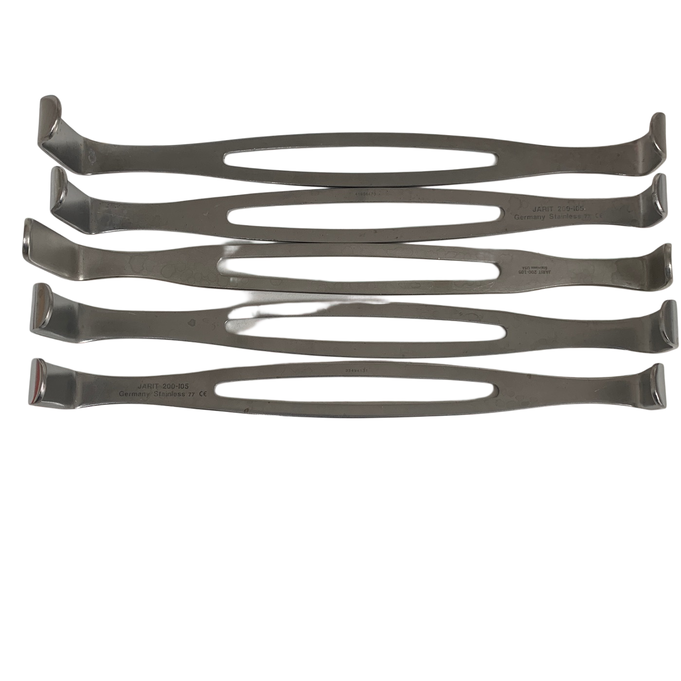 Integra Jarit REF 200-105, U.S. Army Retractor Lot of 5, 8-1/4" Double Ended