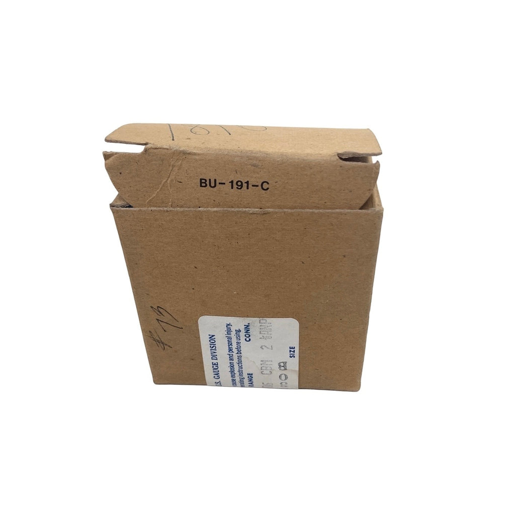 AMETEK Ref BU-191-C, Vacuum Pressure Gauge 0–30 inHg Square Panel Mount